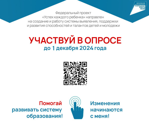Успей принять участие в мониторинге удовлетворенности качеством дополнительного образования Успей принять участие в мониторинге удовлетворенности качеством дополнительного образования.